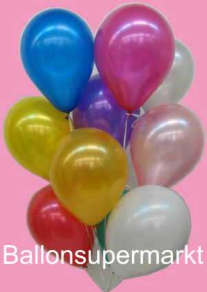 Luftballons-in-Metallikfarben