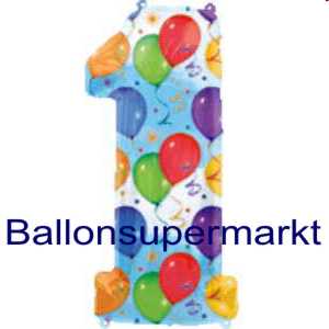 Luftballon-Zahlenballon-Zahlen-Dekoration-Zahl-1