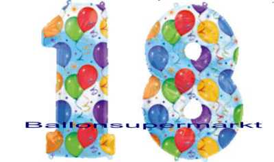 Luftballons-Zahlenballons-Zahlen-Dekoration-Zahl-18