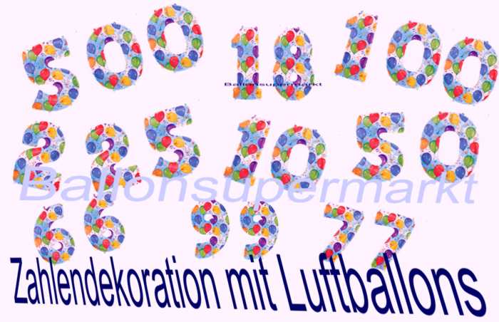 Zahlendekoration-mit-Luftballons