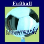 Luftballon Fußball, Folienballon mit Ballongas (FHGE224)