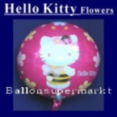 Luftballon Hello Kitty, Flower Folienballon mit Ballongas (FHGE-Hello-Kitty-Luftballon-FL-45-01)