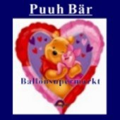 Luftballon Pooh Bear, Folienballon mit Ballongas (FHGE52)