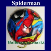 Luftballon Spiderman, Folienballon mit Ballongas (FHGE Spiderman-Ballon-17465)