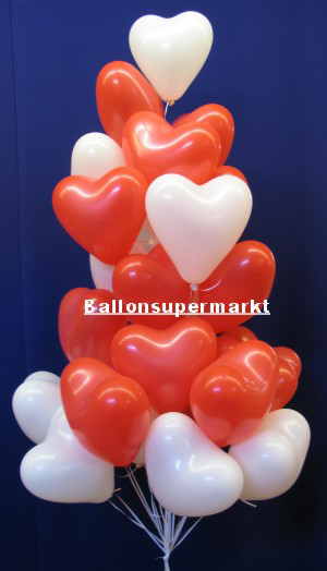 Herzballons Hochzeit 30 cm Traube