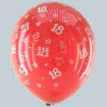 Luftballons 18 Geburtstag Rot