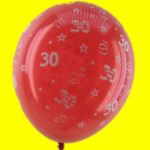 Luftballons 30 Geburtstag Rot