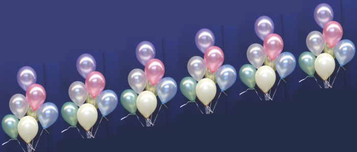 Luftballons Perlmutt 25 cm Dekoration Bild