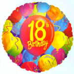 Ballon Geburtstag  Glückwunsch zum 18.