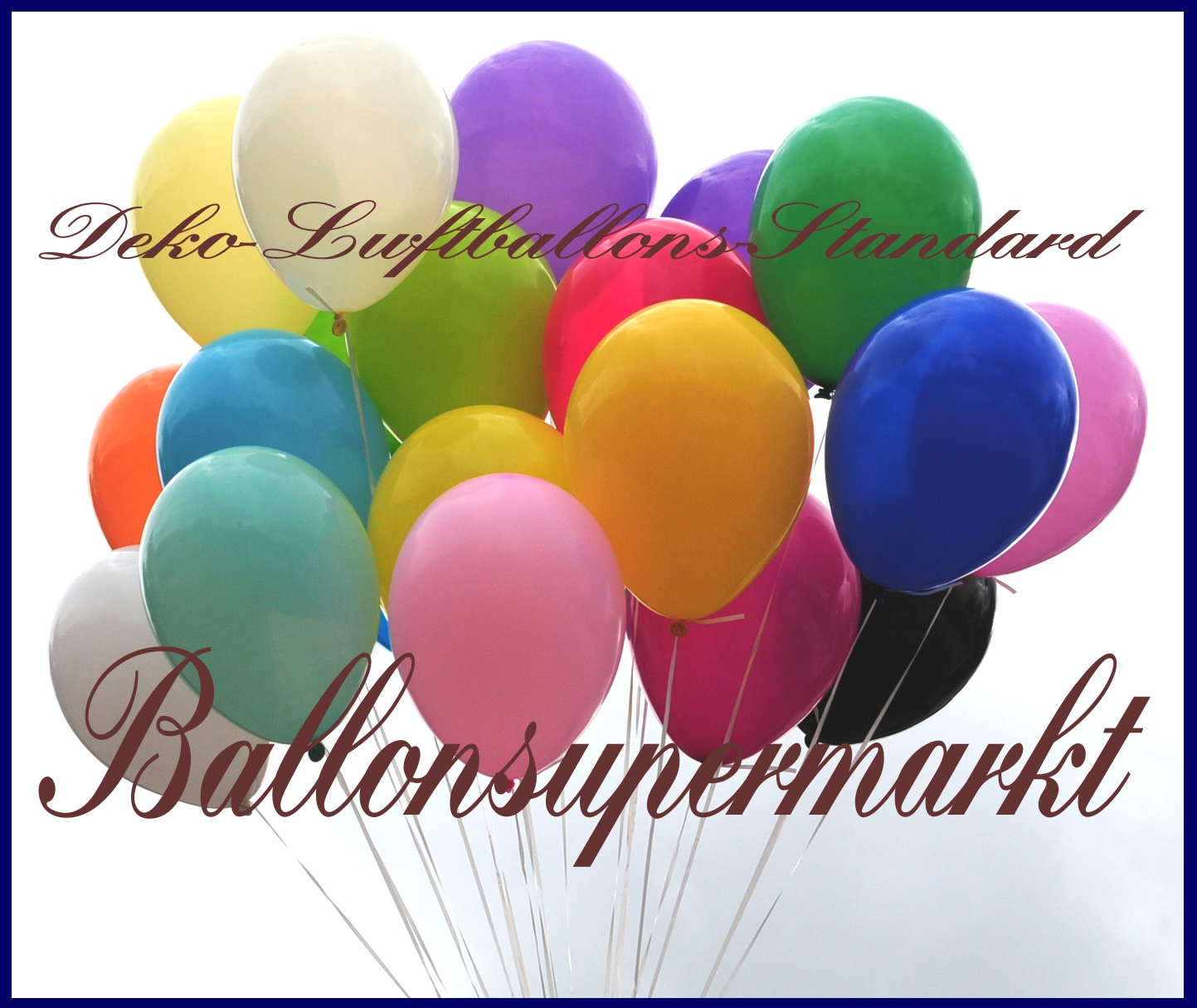 Deko-Luftballons in Standardfarben