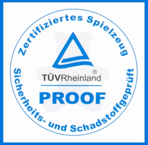 Zertifikat für Luftballons, Tüv-Siegel für schadstoffarme Luftballons aus Latex