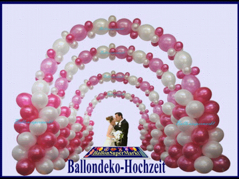Luftballons zur Hochzeit von Luftballons.biz