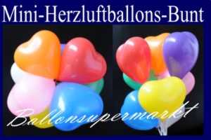 Herzluftballons-Mini